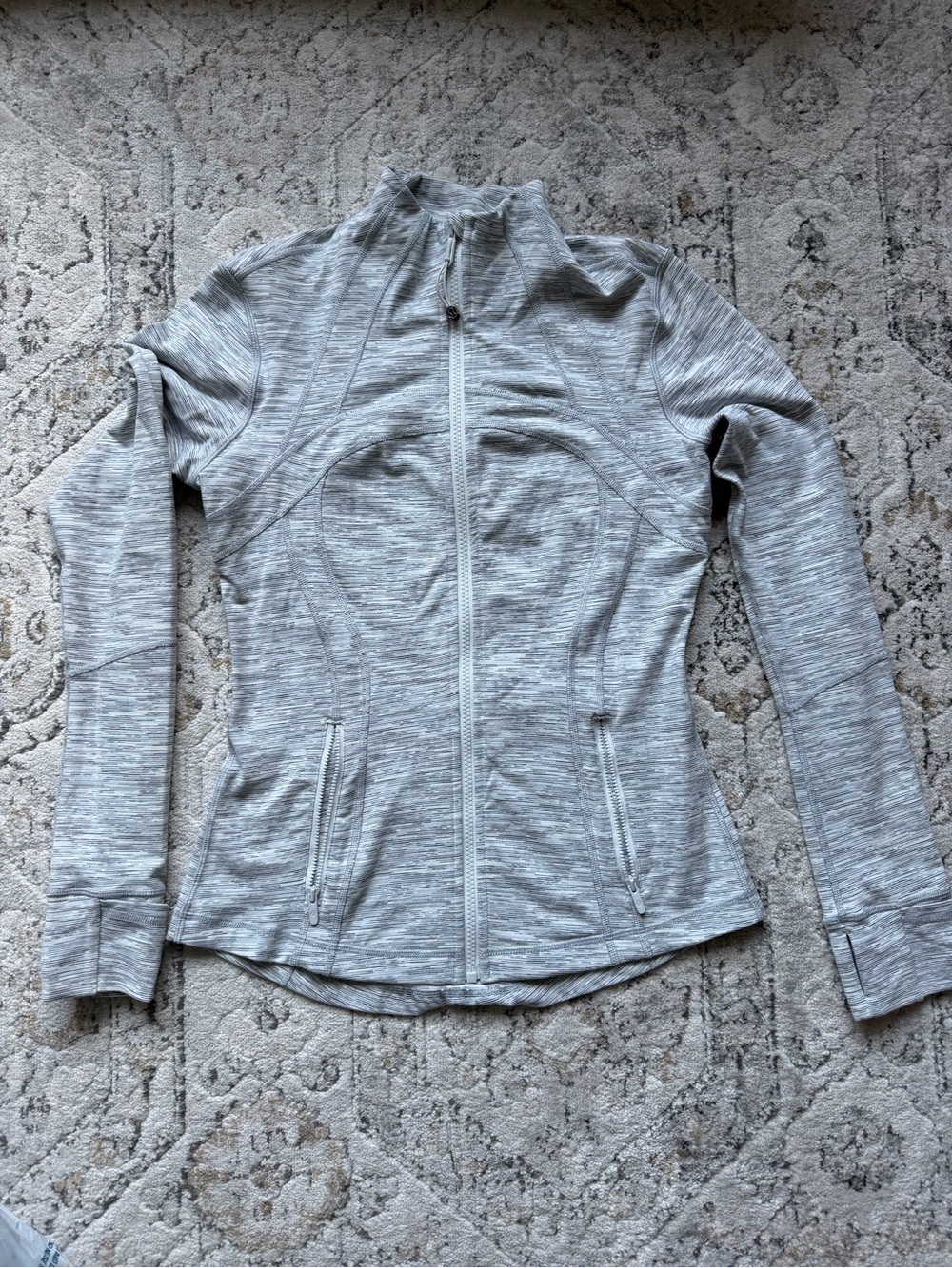 Vintage Lululemon Define Light Gray Full-Zip Women's Jacket